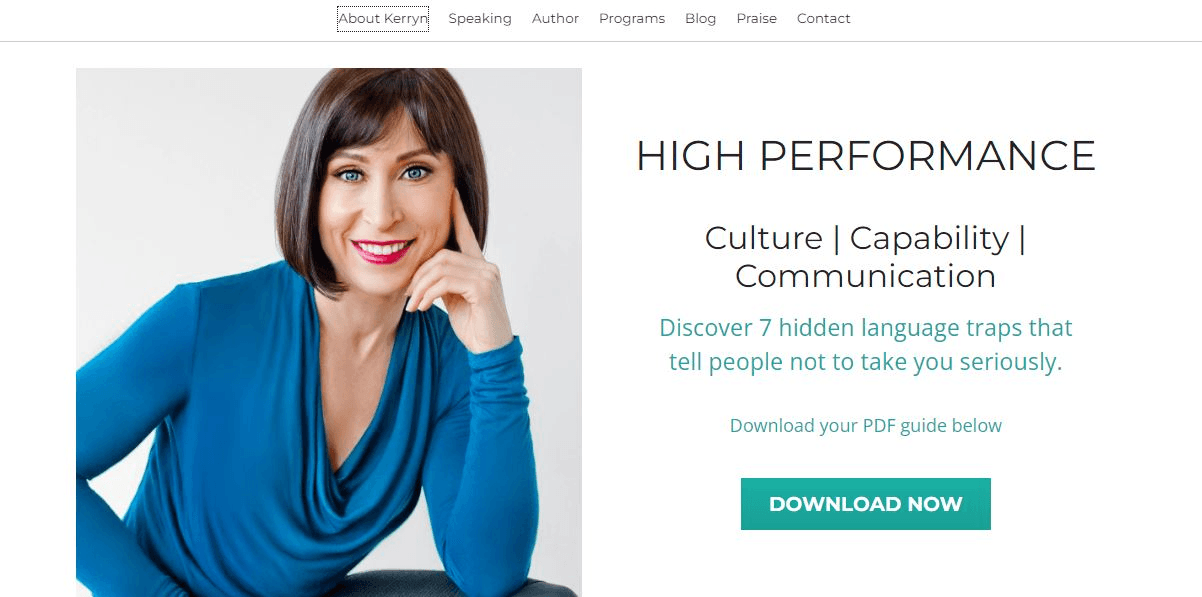 null Kerryn Gamble website